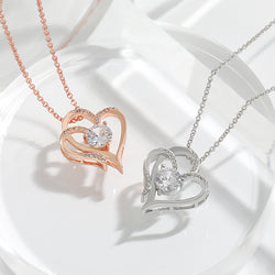 Collection of Double Love Necklace in a gallery layout