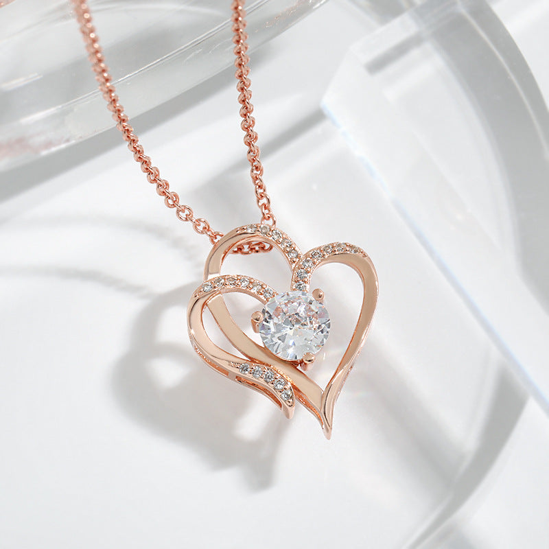 Collection of Double Love Necklace in a gallery layout