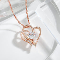 Collection of Double Love Necklace in a gallery layout