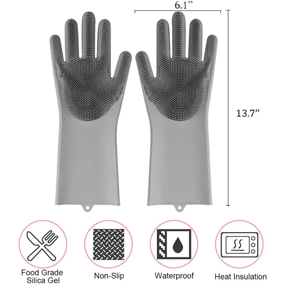 Collection of Dishwashing Cleaning Gloves in a gallery layout