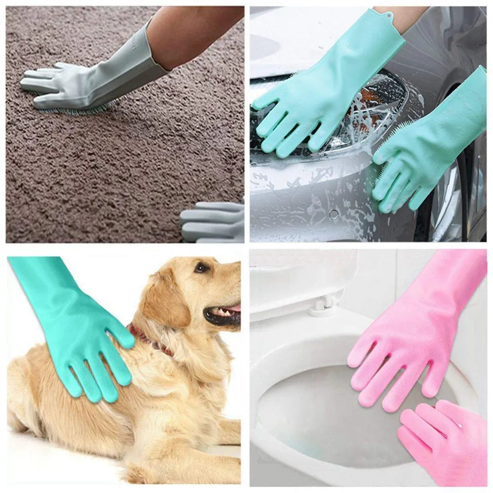 Collection of Dishwashing Cleaning Gloves in a gallery layout