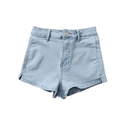 Collection of Mini High Waist Shorts in a gallery layout