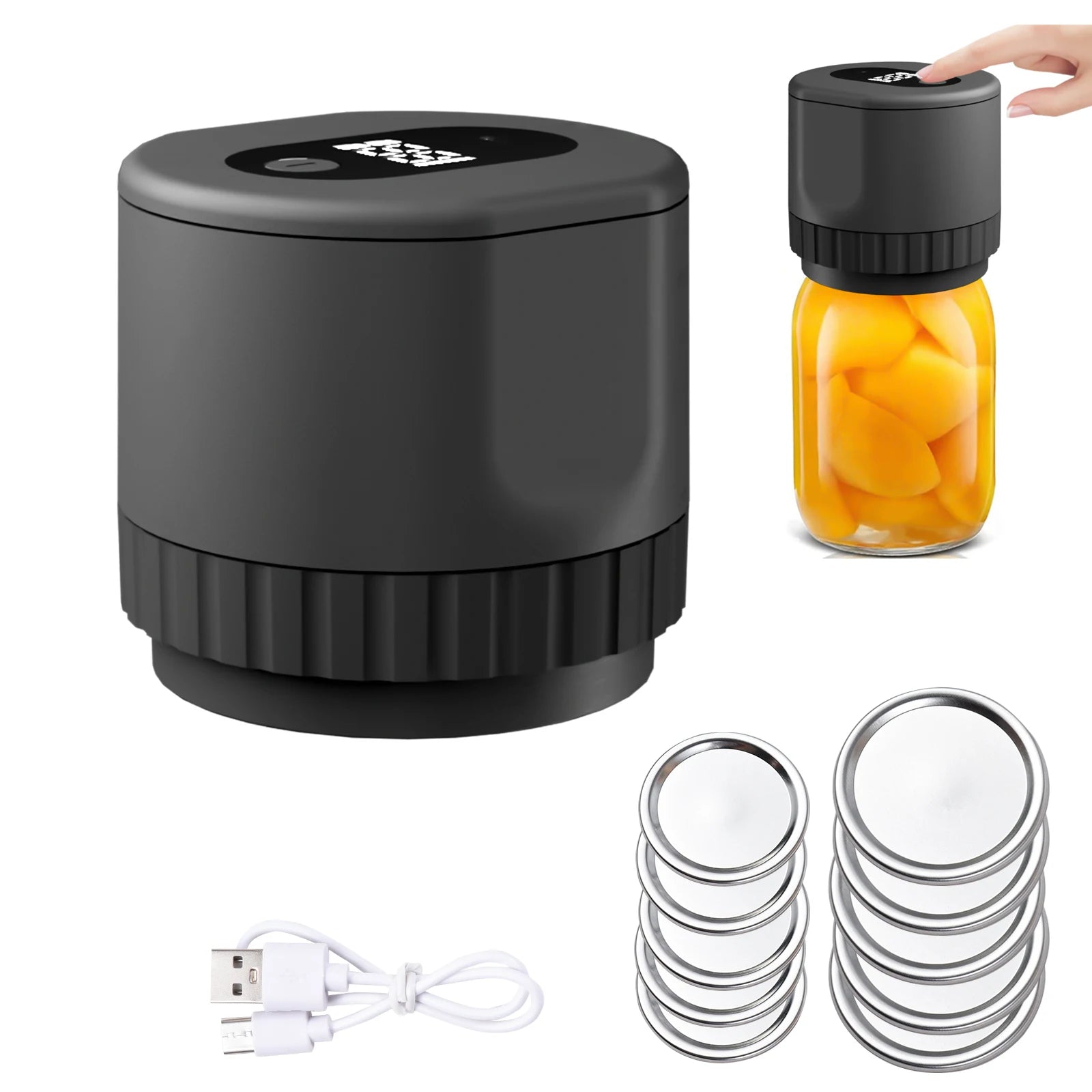 Collection of Electric Jar Vacuum Sealer Kit in a gallery layout