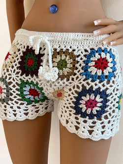 Collection of Beach Summer Elastic Waist Drawstring Short in a gallery layout