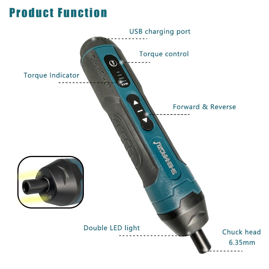 Cordless Electric Screwdriver