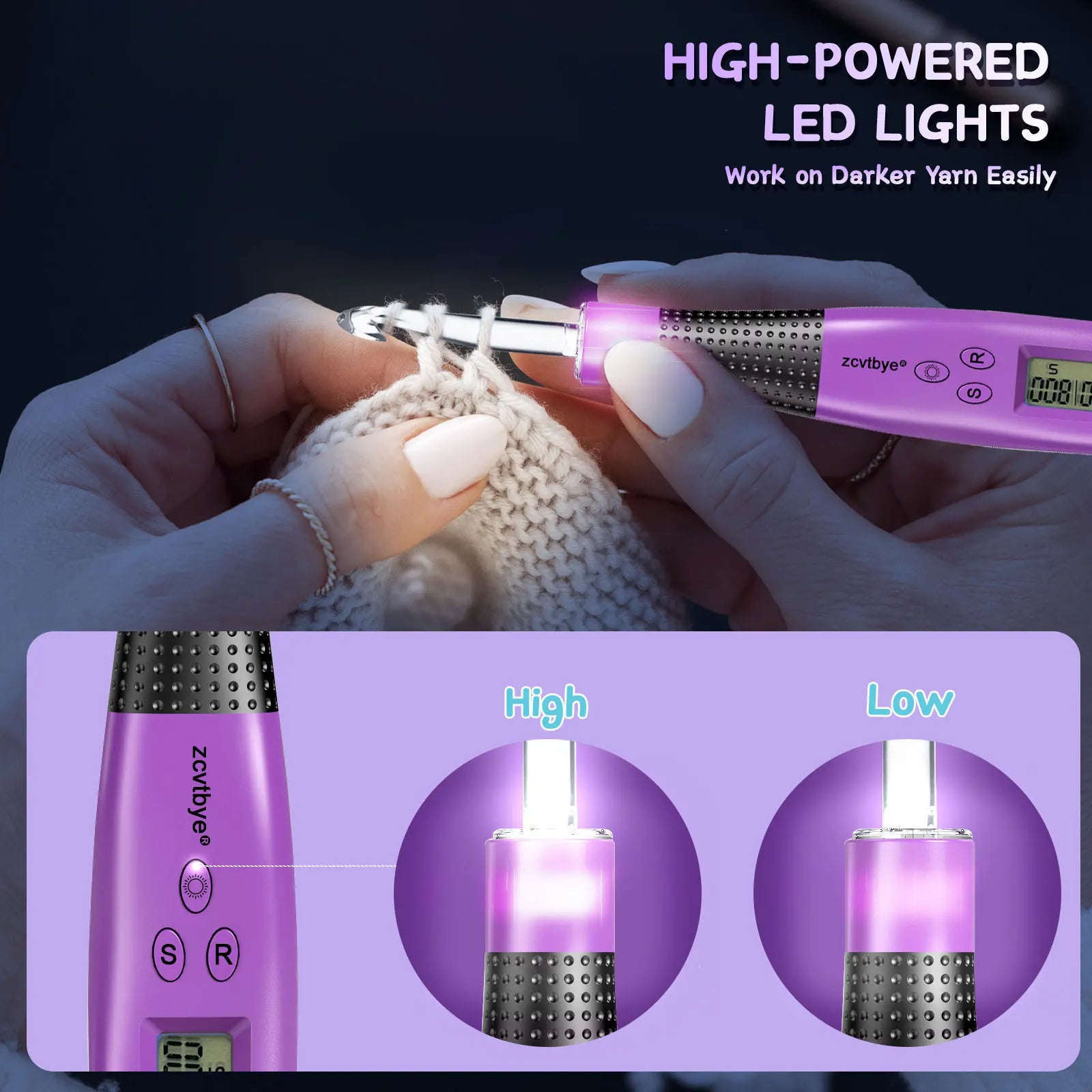 Collection of 24pcs Crochet Hook Set in a gallery layout