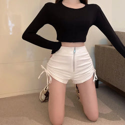 Collection of High Waist Skinny Short in a gallery layout