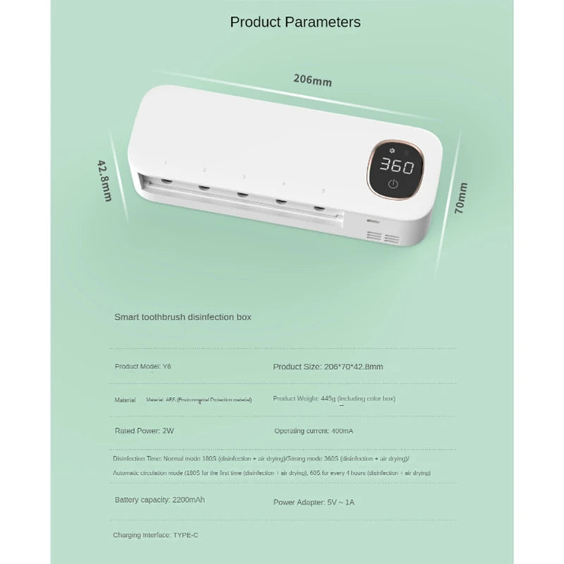 Collection of Smart Toothbrush Sterilizer in a gallery layout