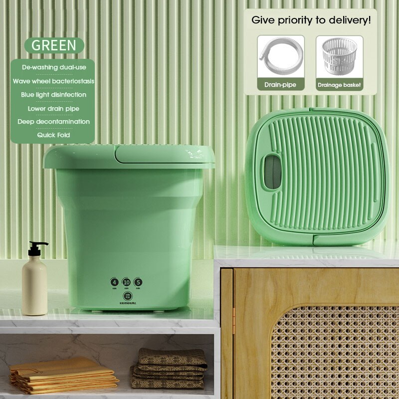 Collection of Mini Small Travel Washing Machine in a gallery layout