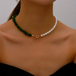 Collection of Elegant Jewelry Pearl Necklace in a gallery layout