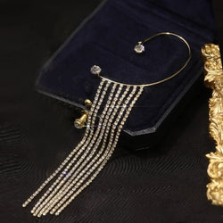 Collection of Shining Zircon Butterfly Ear Cuff Earrings for Women Girls in a gallery layout