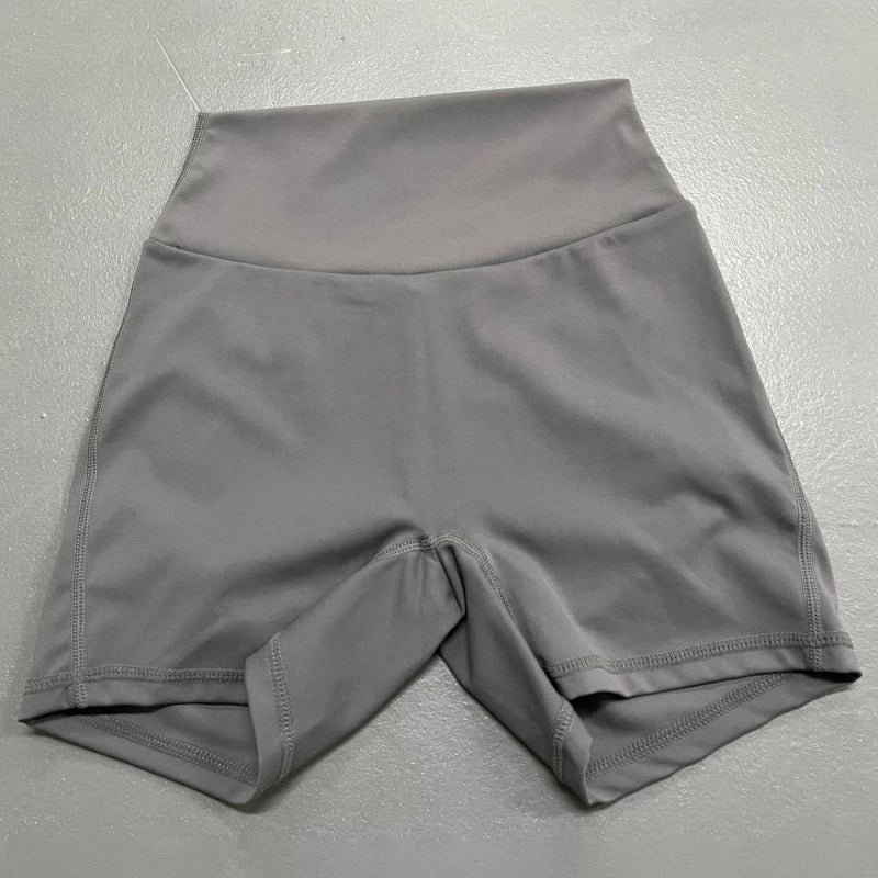 Women Sport Shorts Pockets Gym High Waist