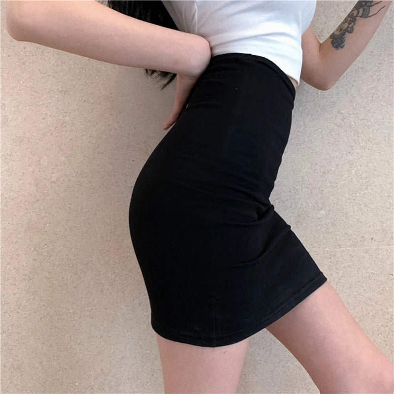 Collection of Women Summer High Waist Tight Skirt in a gallery layout