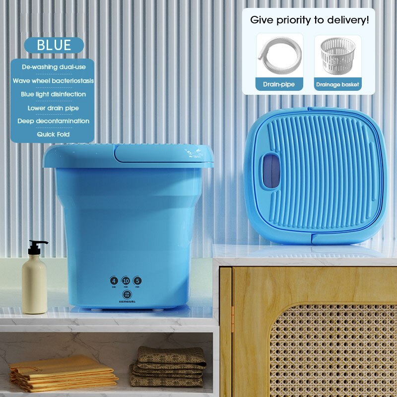 Collection of Mini Small Travel Washing Machine in a gallery layout