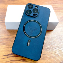 Collection of Luxury PU Leather Deer Case For iPhone 16 15 14 13 12 11 Pro Max Plus 15Pro 14Pro 13Pro ProMax For Magsafe Wireless Charge Cover in a gallery layout