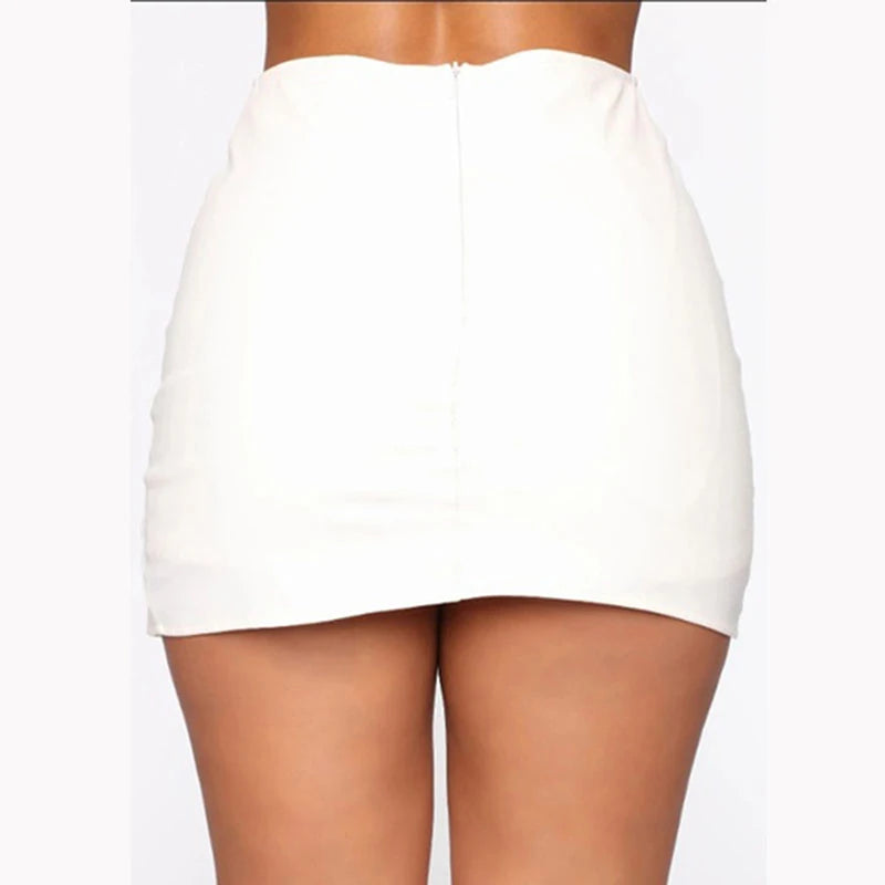 Summer Front Split Bodycon Mini Skirt