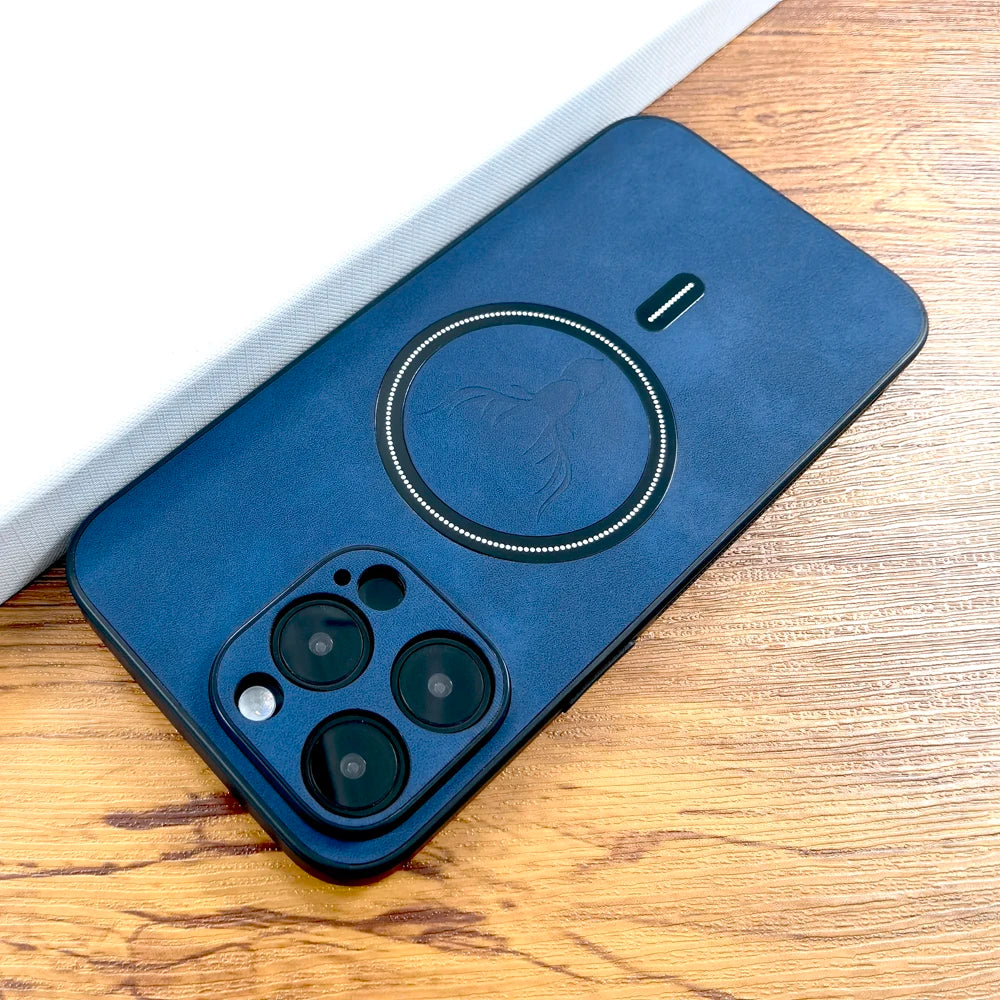 Collection of Luxury PU Leather Deer Case For iPhone 16 15 14 13 12 11 Pro Max Plus 15Pro 14Pro 13Pro ProMax For Magsafe Wireless Charge Cover in a gallery layout