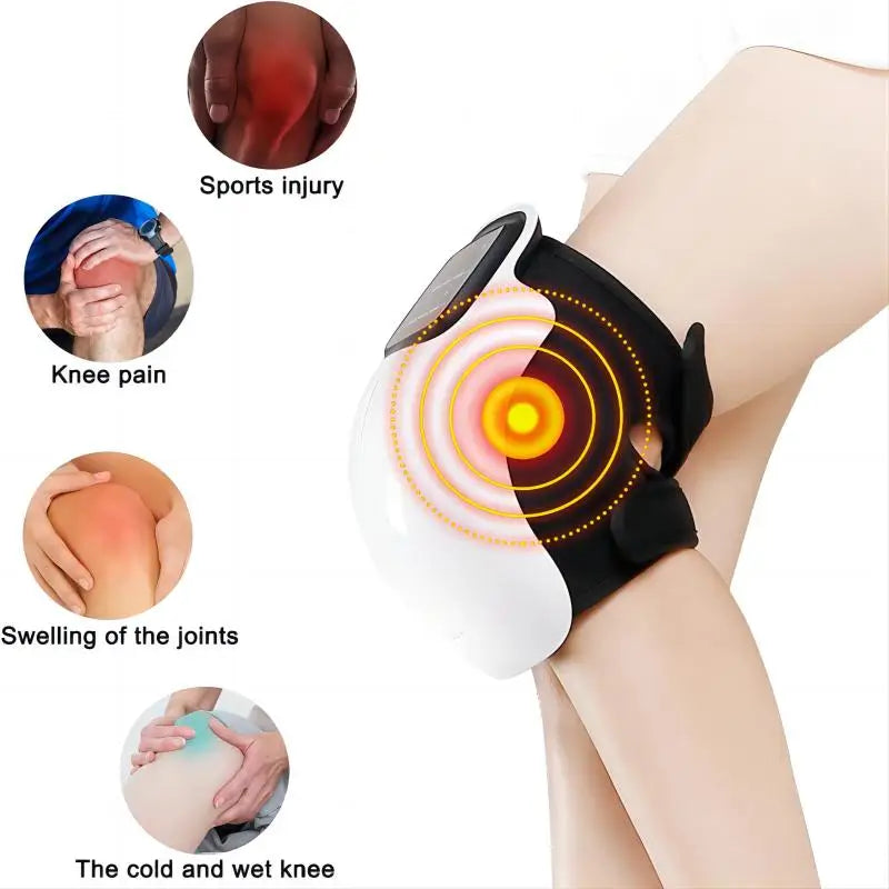 Knee Massager Infrared Heat and Vibration Knee Pain Relie