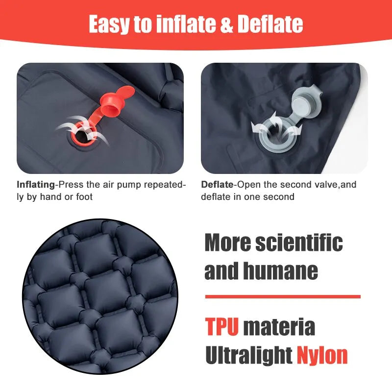 Outdoor Camping Inflatable Mattress Sleeping Pad