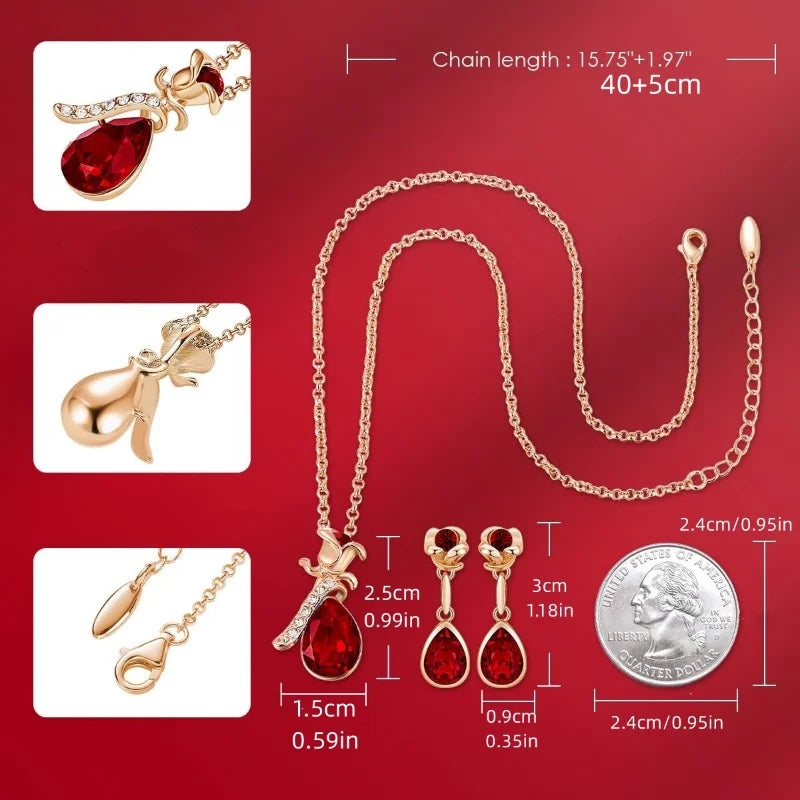 Collection of Necklace Earrings Set in a gallery layout
