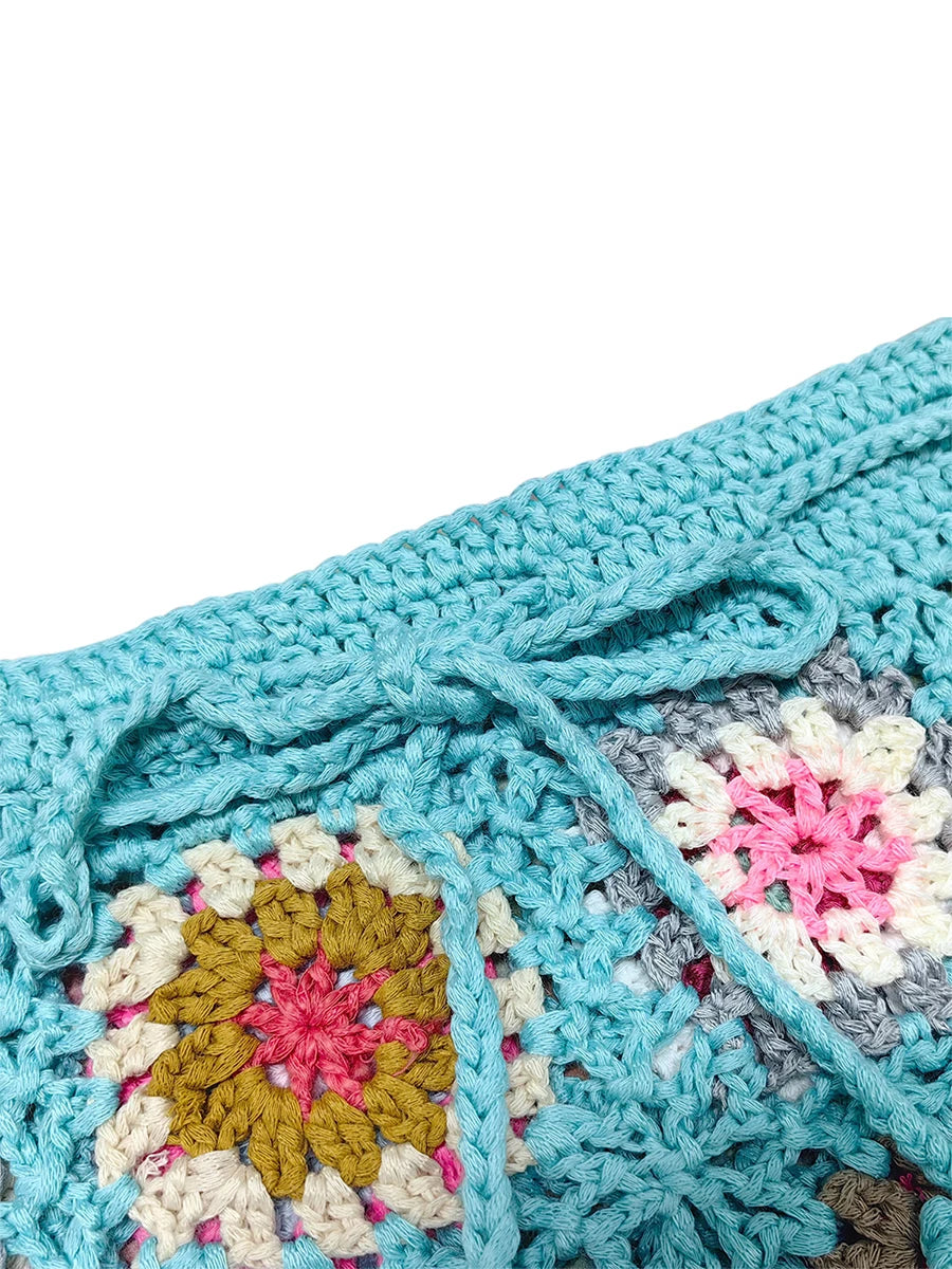 Beach Summer Elastic Waist Drawstring Short