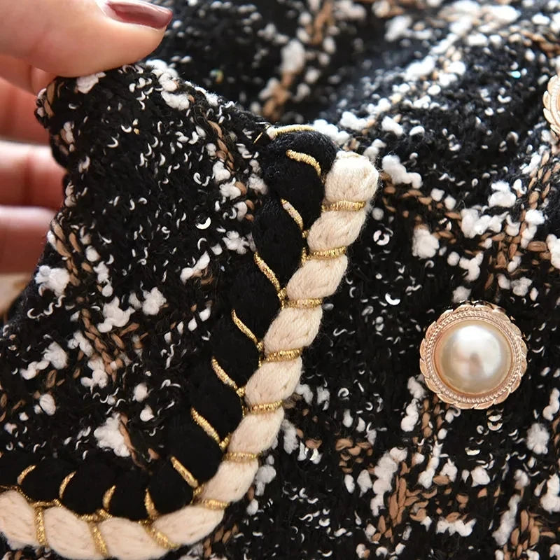 Collection of Girls woolen Plaid new half skirt in a gallery layout