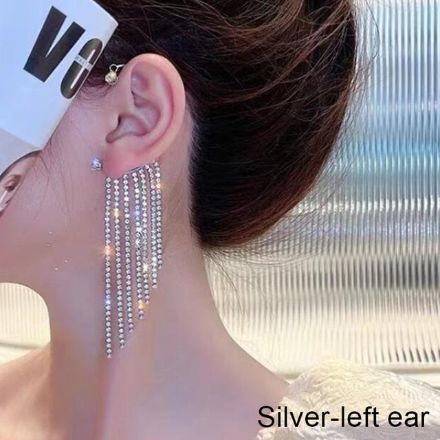 Shining Zircon Butterfly Ear Cuff Earrings for Women Girls