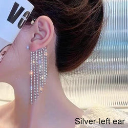Collection of Shining Zircon Butterfly Ear Cuff Earrings for Women Girls in a gallery layout