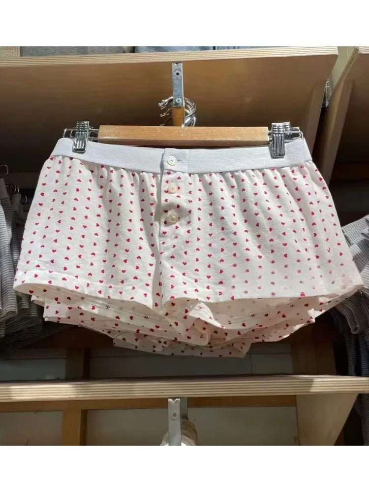 Soft Cotton Front Buttons Shorts