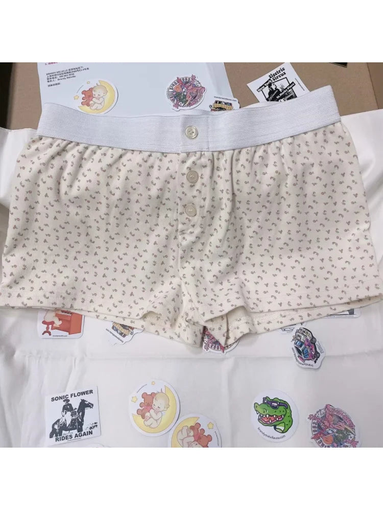 Collection of Soft Cotton Front Buttons Shorts in a gallery layout