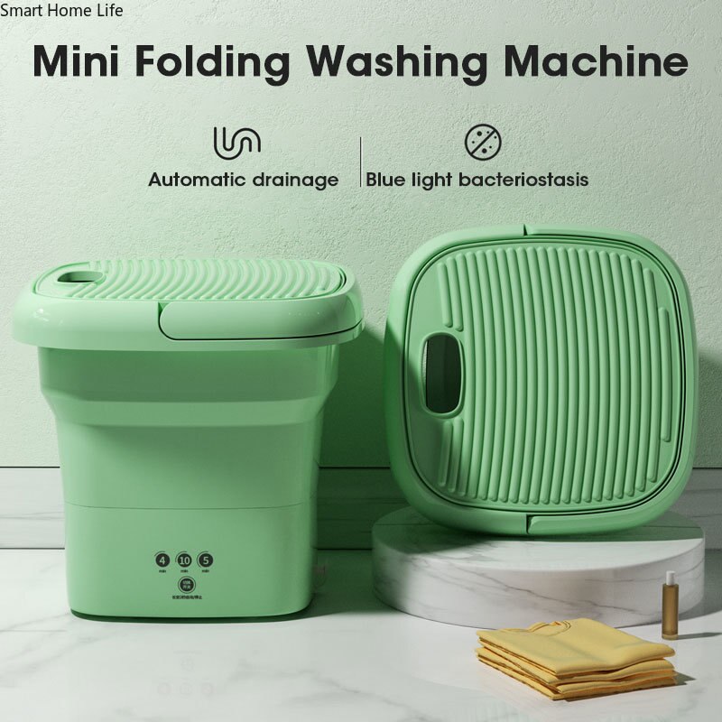 Collection of Mini Small Travel Washing Machine in a gallery layout