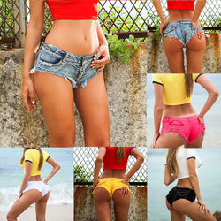 Collection of Shorts For Women Low Waist in a gallery layout