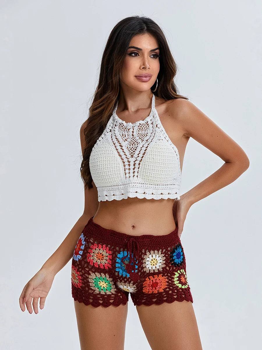 Collection of Beach Summer Elastic Waist Drawstring Short in a gallery layout