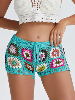 Collection of Beach Summer Elastic Waist Drawstring Short in a gallery layout