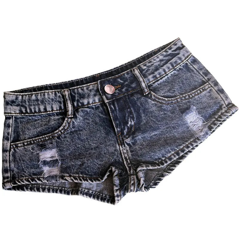 Low Waist Jeans Short Shorts