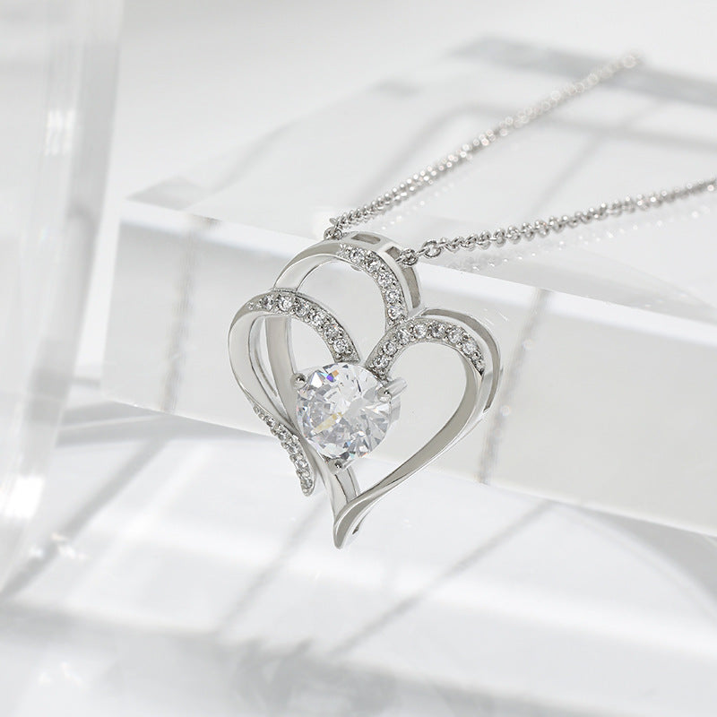 Collection of Double Love Necklace in a gallery layout