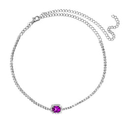 Collection of Shimmery Butterfly Choker Necklace in a gallery layout