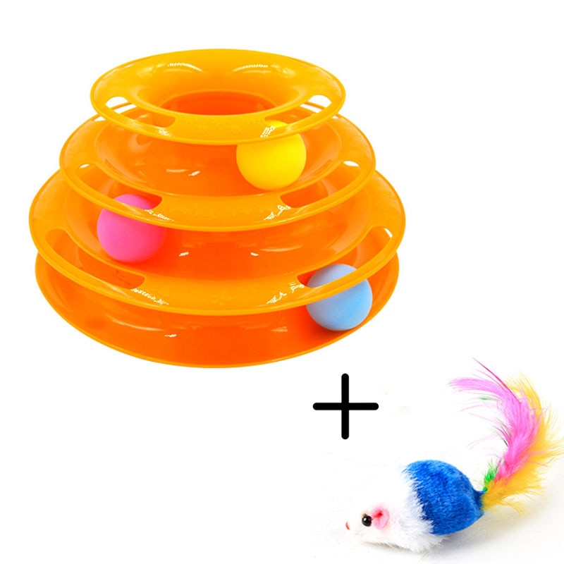 Three Levels Pet Cat Toy Tower