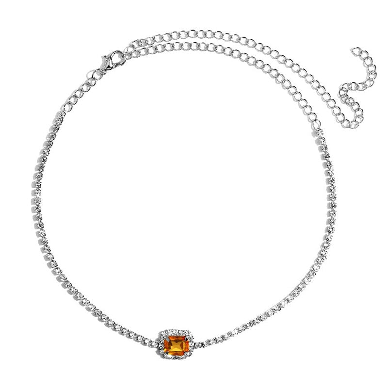 Collection of Shimmery Butterfly Choker Necklace in a gallery layout
