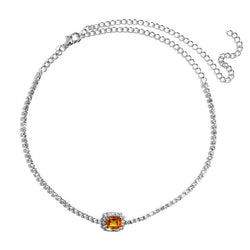 Collection of Shimmery Butterfly Choker Necklace in a gallery layout