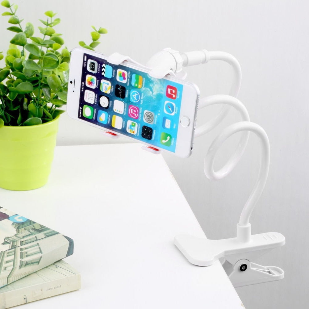 Collection of Mobile Phone Gooseneck Stand Holder in a gallery layout