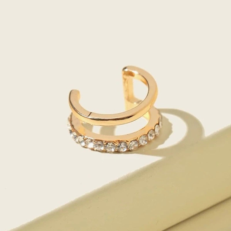 Fashion Exquisite Rhinestone Decor Ear Cuff earring for Woman