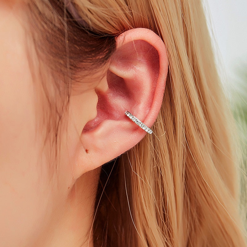 Fashion Exquisite Rhinestone Decor Ear Cuff earring for Woman