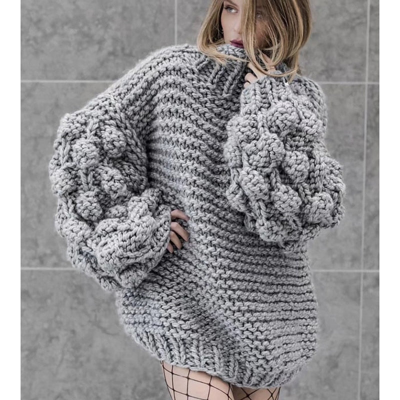 Collection of Turtleneck Women Sweaters in a gallery layout