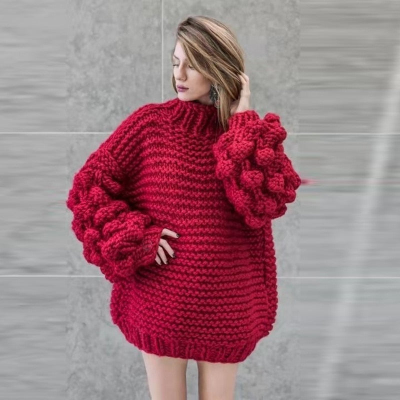 Collection of Turtleneck Women Sweaters in a gallery layout