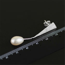Collection of 925 Sterling Silver Natural Pearl Earrings in a gallery layout
