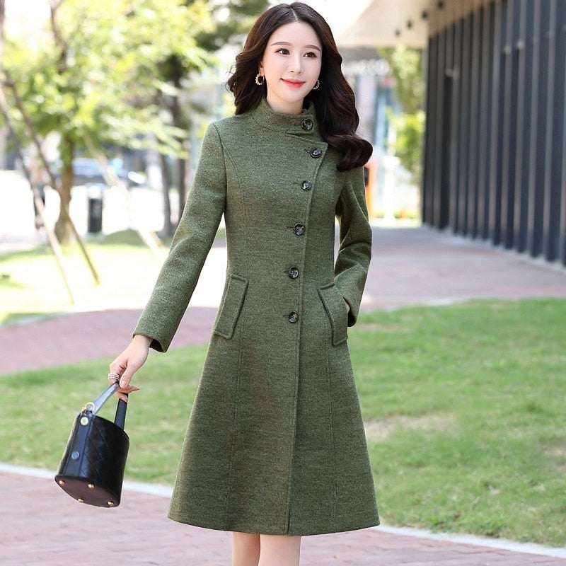 Winter Warm Coat Women Pure