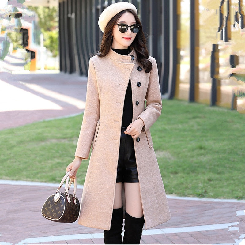 Winter Warm Coat Women Pure