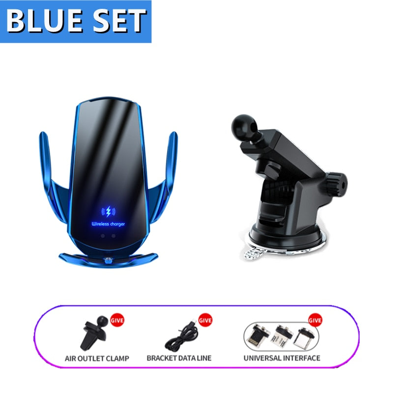 Automatic 15W Qi Car Wireless Charger