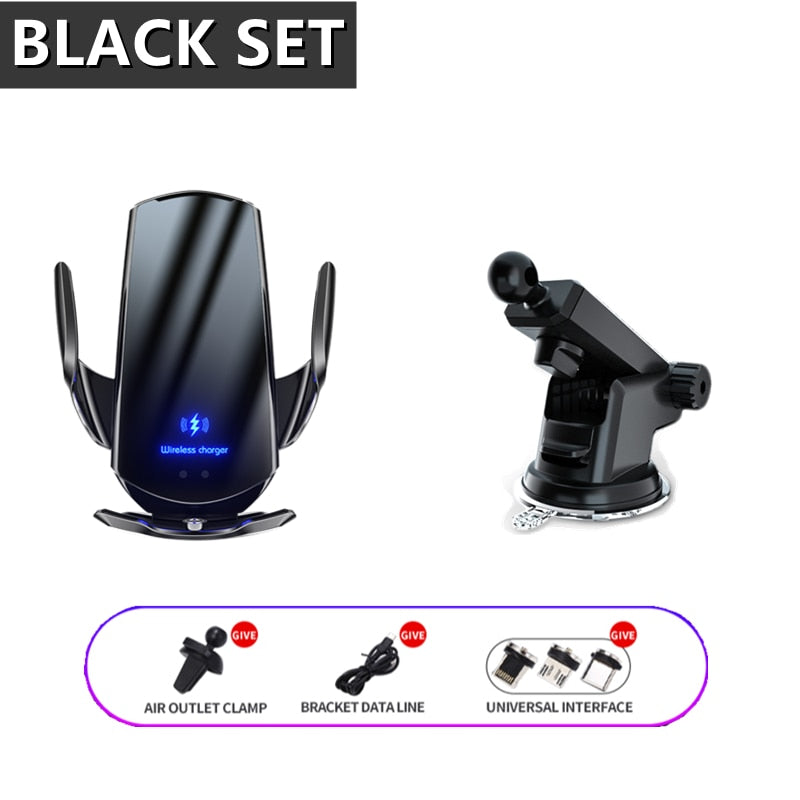 Collection of Automatic 15W Qi Car Wireless Charger in a gallery layout